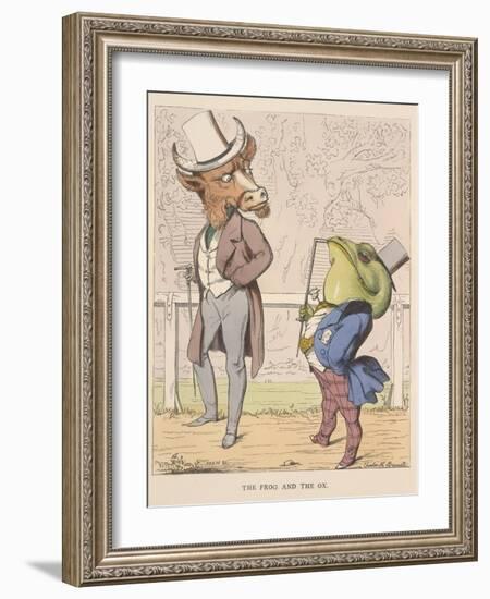 Aesop Fables-C.H. Bennett-Framed Giclee Print