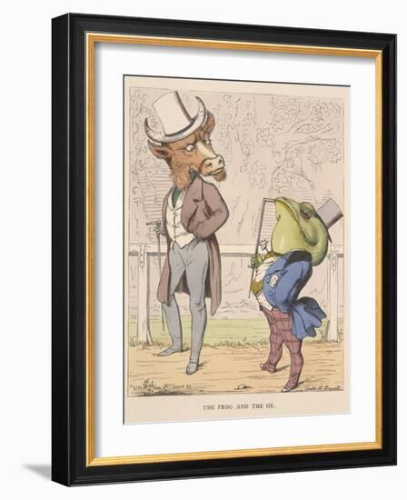 Aesop Fables-C.H. Bennett-Framed Giclee Print