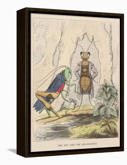 Aesop Fables-C.H. Bennett-Framed Premier Image Canvas