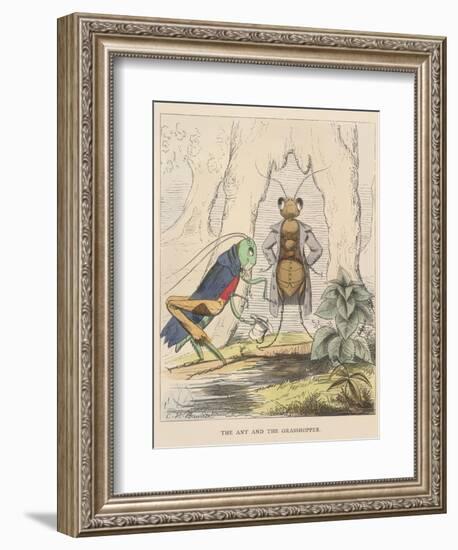 Aesop Fables-C.H. Bennett-Framed Giclee Print