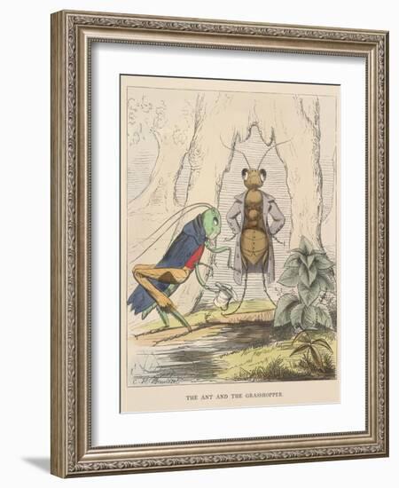 Aesop Fables-C.H. Bennett-Framed Giclee Print