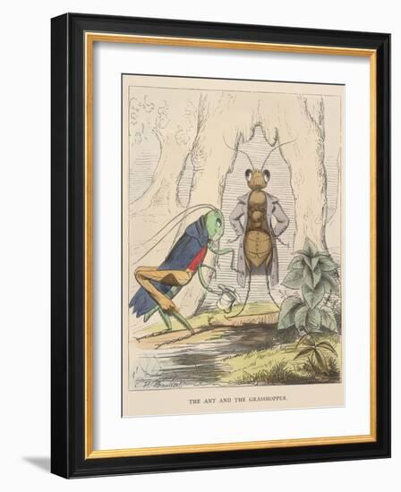 Aesop Fables-C.H. Bennett-Framed Giclee Print