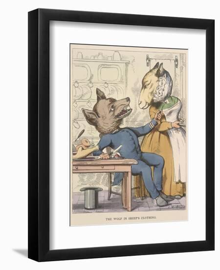 Aesop Fables-C.H. Bennett-Framed Giclee Print