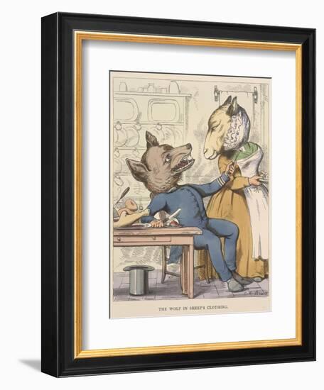 Aesop Fables-C.H. Bennett-Framed Giclee Print