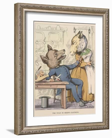 Aesop Fables-C.H. Bennett-Framed Giclee Print