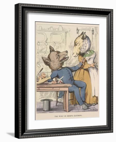 Aesop Fables-C.H. Bennett-Framed Giclee Print