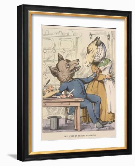 Aesop Fables-C.H. Bennett-Framed Giclee Print