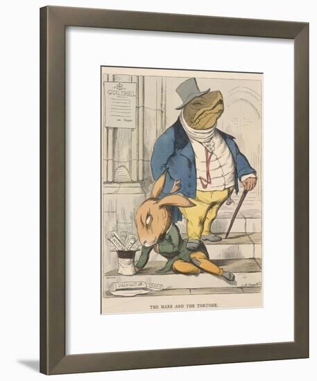 Aesop Fables-C.H. Bennett-Framed Giclee Print