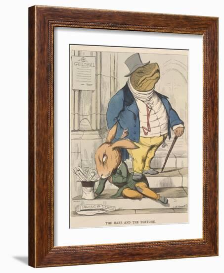 Aesop Fables-C.H. Bennett-Framed Giclee Print