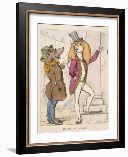 Aesop Fables-C.H. Bennett-Framed Giclee Print