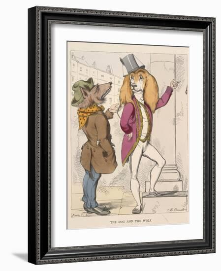 Aesop Fables-C.H. Bennett-Framed Giclee Print