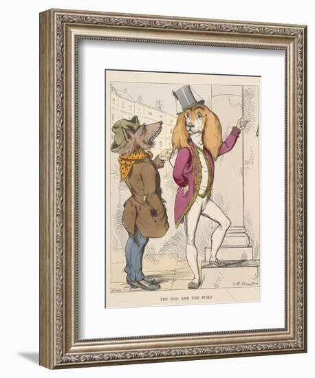 Aesop Fables-C.H. Bennett-Framed Giclee Print