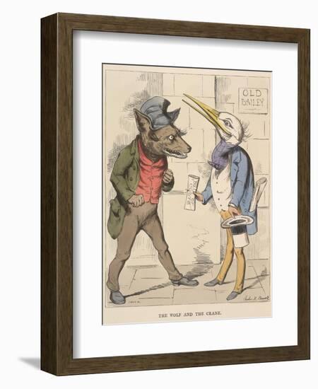 Aesop Fables-C.H. Bennett-Framed Giclee Print