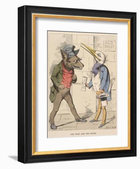 Aesop Fables-C.H. Bennett-Framed Giclee Print