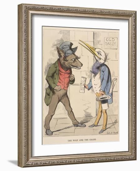 Aesop Fables-C.H. Bennett-Framed Giclee Print