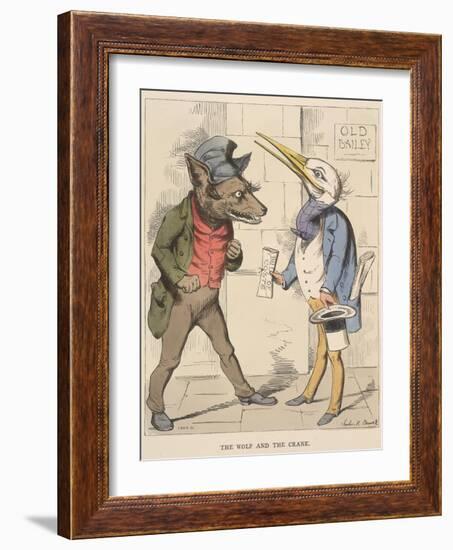 Aesop Fables-C.H. Bennett-Framed Giclee Print