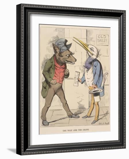 Aesop Fables-C.H. Bennett-Framed Giclee Print