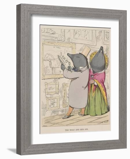 Aesop Fables-C.H. Bennett-Framed Giclee Print