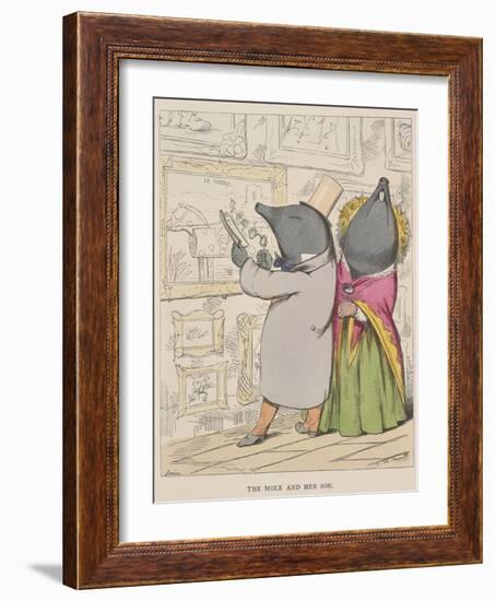 Aesop Fables-C.H. Bennett-Framed Giclee Print