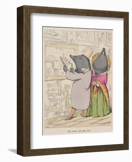 Aesop Fables-C.H. Bennett-Framed Giclee Print