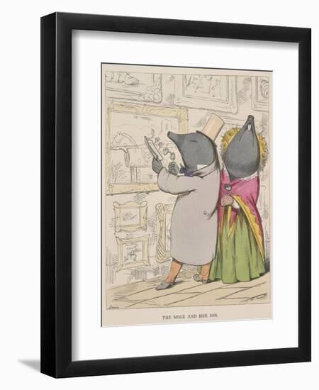 Aesop Fables-C.H. Bennett-Framed Giclee Print