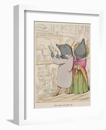 Aesop Fables-C.H. Bennett-Framed Giclee Print