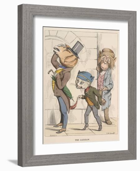 Aesop Fables-C.H. Bennett-Framed Giclee Print