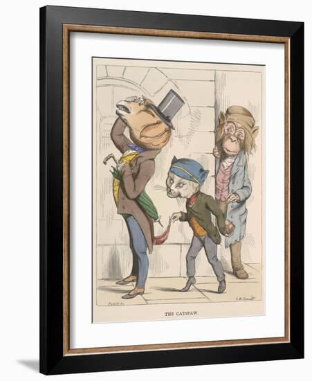 Aesop Fables-C.H. Bennett-Framed Giclee Print