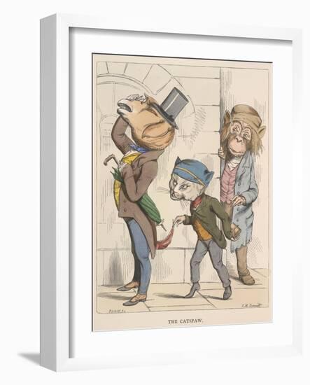 Aesop Fables-C.H. Bennett-Framed Giclee Print