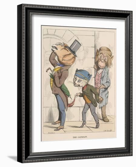 Aesop Fables-C.H. Bennett-Framed Giclee Print