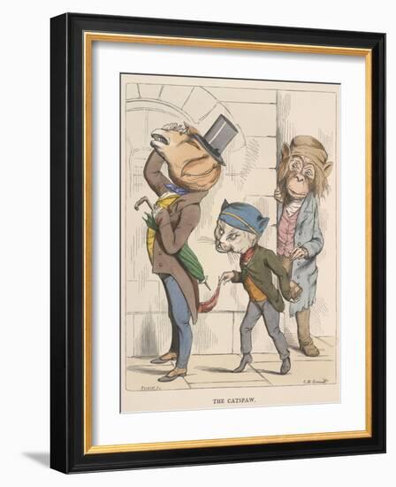 Aesop Fables-C.H. Bennett-Framed Giclee Print