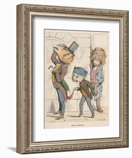 Aesop Fables-C.H. Bennett-Framed Giclee Print