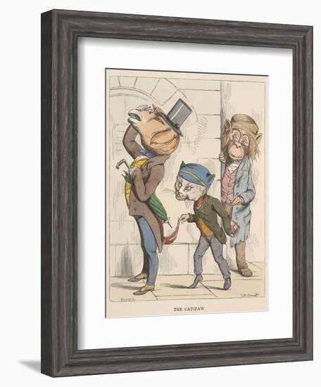 Aesop Fables-C.H. Bennett-Framed Giclee Print