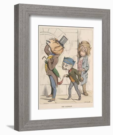 Aesop Fables-C.H. Bennett-Framed Giclee Print