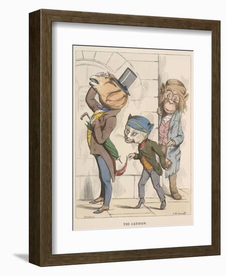 Aesop Fables-C.H. Bennett-Framed Giclee Print