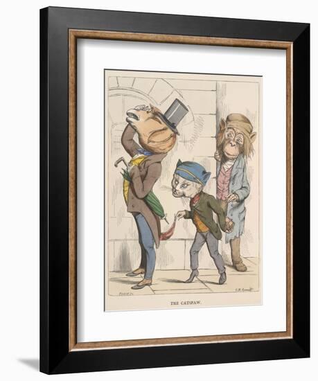 Aesop Fables-C.H. Bennett-Framed Giclee Print