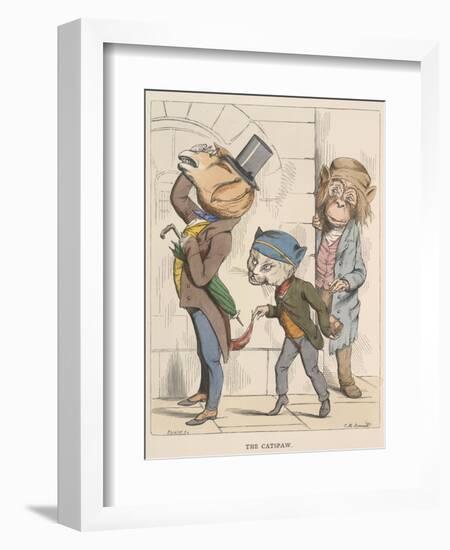 Aesop Fables-C.H. Bennett-Framed Giclee Print