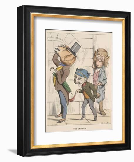 Aesop Fables-C.H. Bennett-Framed Giclee Print