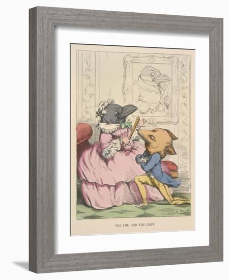 Aesop Fables-C.H. Bennett-Framed Giclee Print