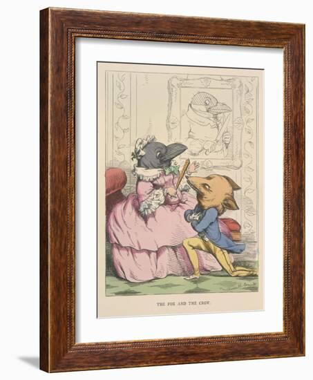 Aesop Fables-C.H. Bennett-Framed Giclee Print