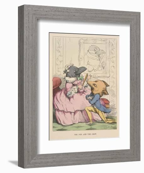 Aesop Fables-C.H. Bennett-Framed Giclee Print