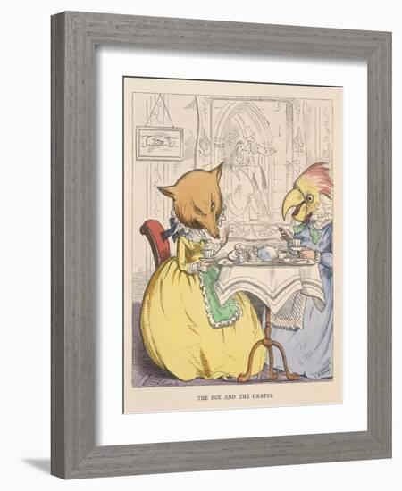 Aesop Fables-C.H. Bennett-Framed Giclee Print