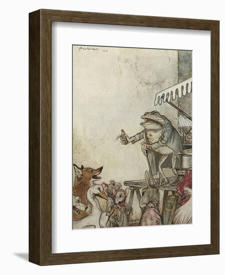 Aesop, Frog Physician-Arthur Rackham-Framed Photographic Print