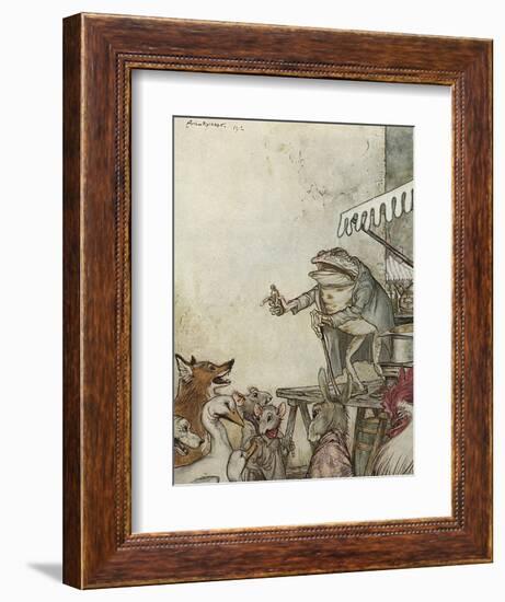 Aesop, Frog Physician-Arthur Rackham-Framed Photographic Print