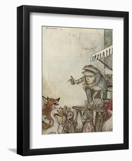 Aesop, Frog Physician-Arthur Rackham-Framed Photographic Print