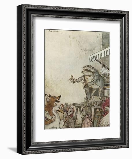 Aesop, Frog Physician-Arthur Rackham-Framed Photographic Print