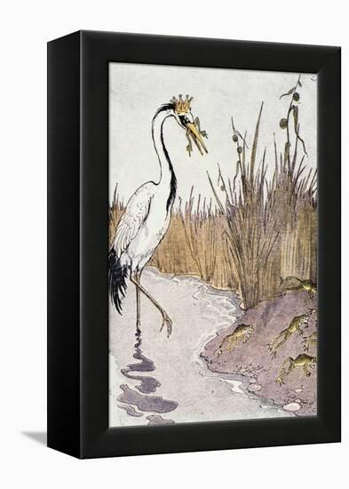 Aesop: Frogs Wish for King-Milo Winter-Framed Premier Image Canvas