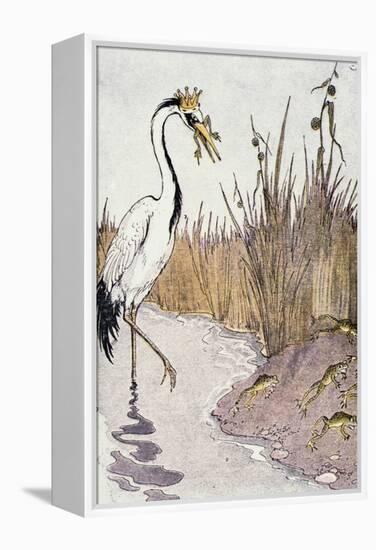 Aesop: Frogs Wish for King-Milo Winter-Framed Premier Image Canvas