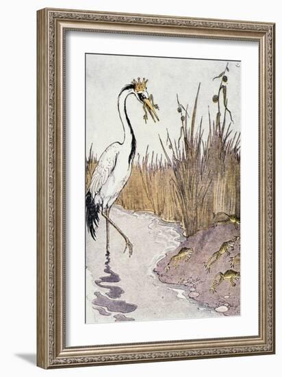 Aesop: Frogs Wish for King-Milo Winter-Framed Giclee Print