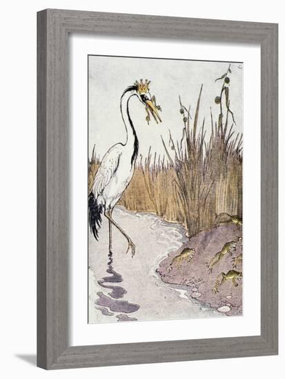 Aesop: Frogs Wish for King-Milo Winter-Framed Giclee Print